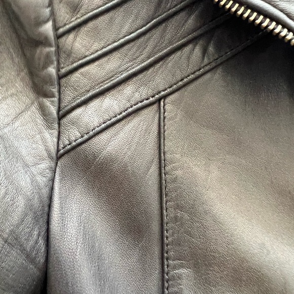 Mackage black leather jacket, exclusive collaboration with Arrizia, xsmall. - Picture 3 of 4